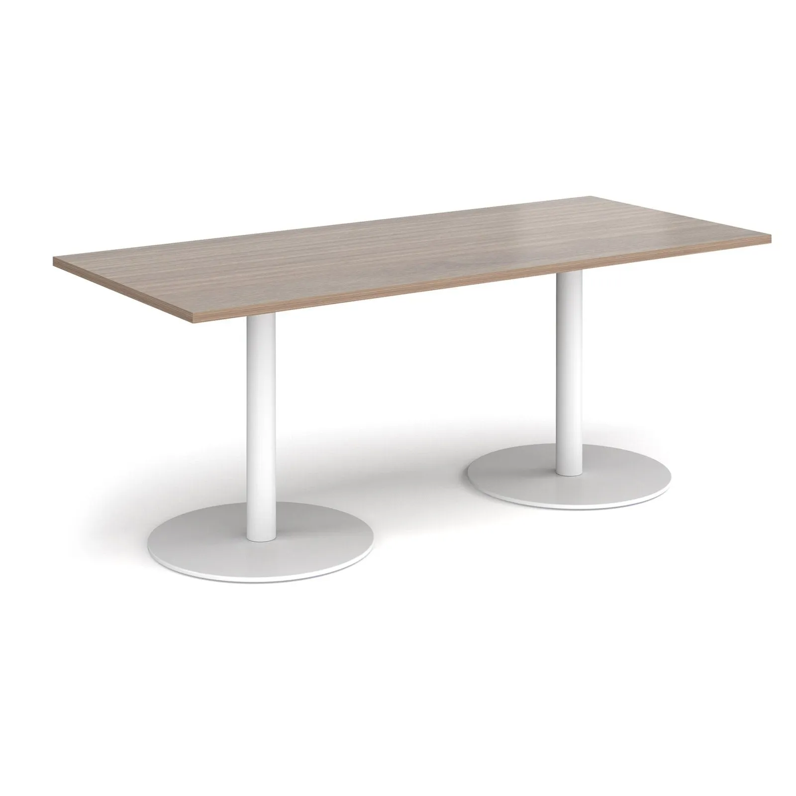 Monza rectangular dining table with flat bases