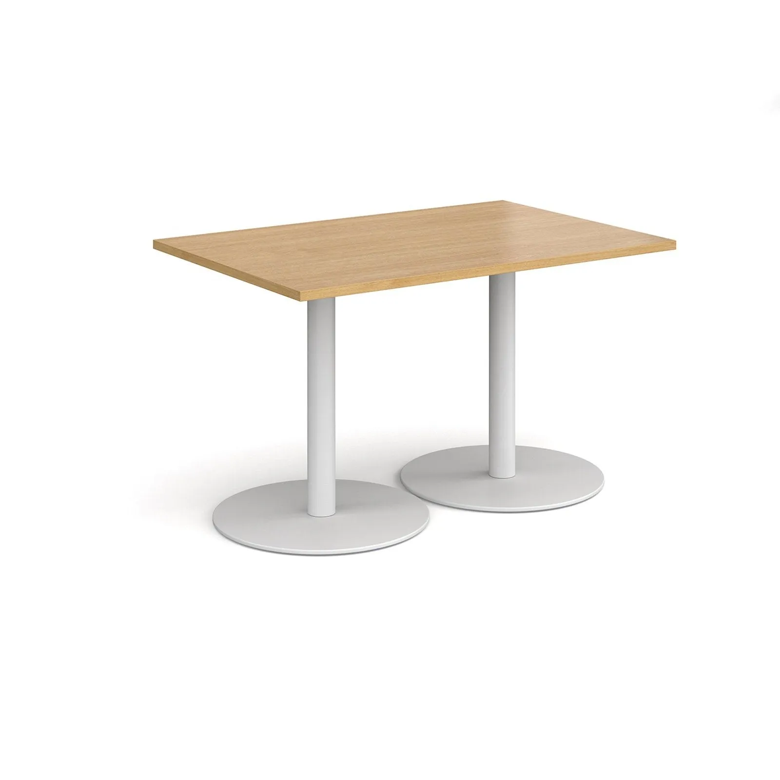 Monza rectangular dining table with flat bases