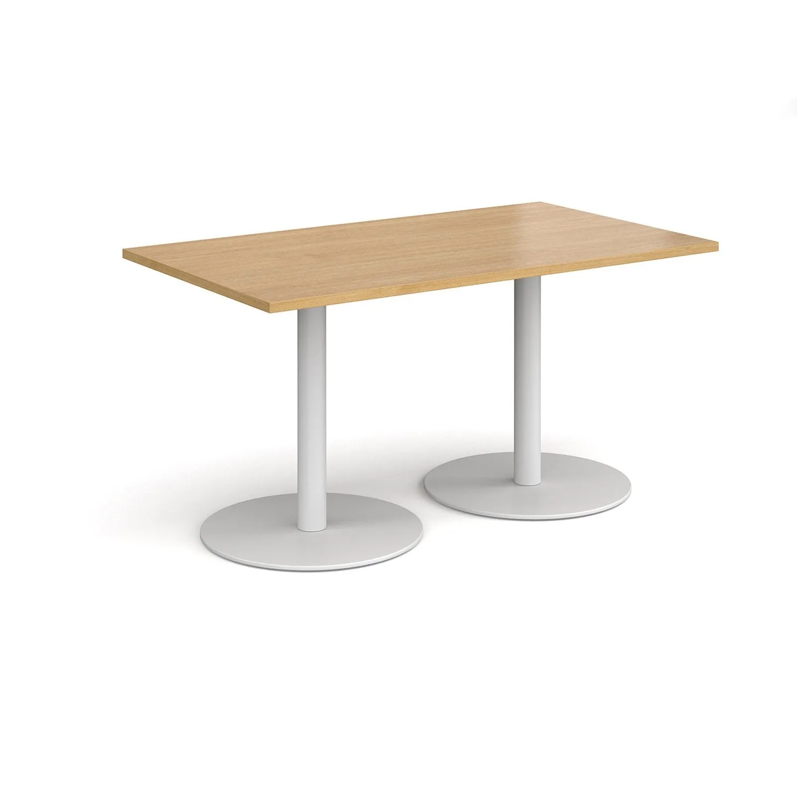 Monza rectangular dining table with flat bases