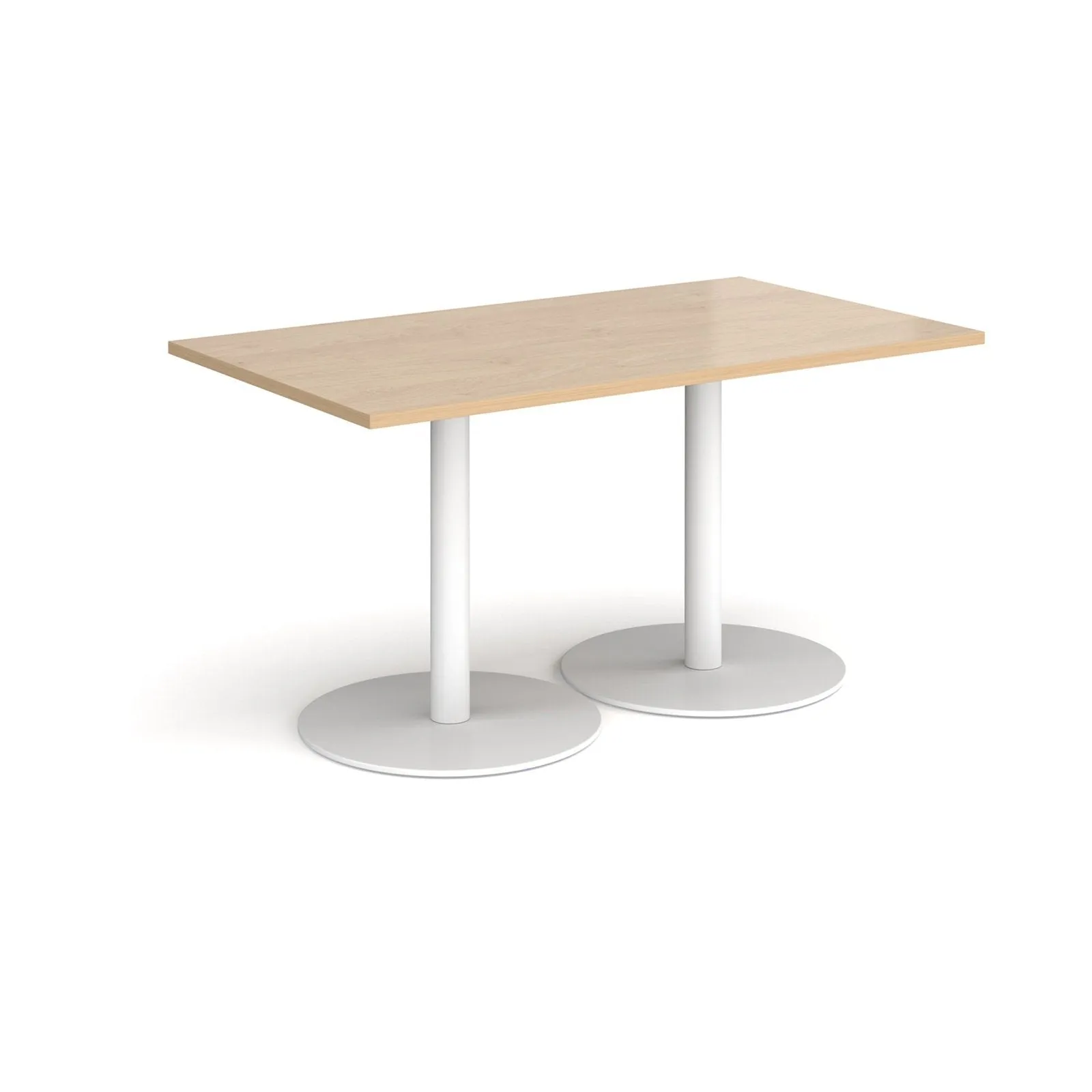 Monza rectangular dining table with flat bases