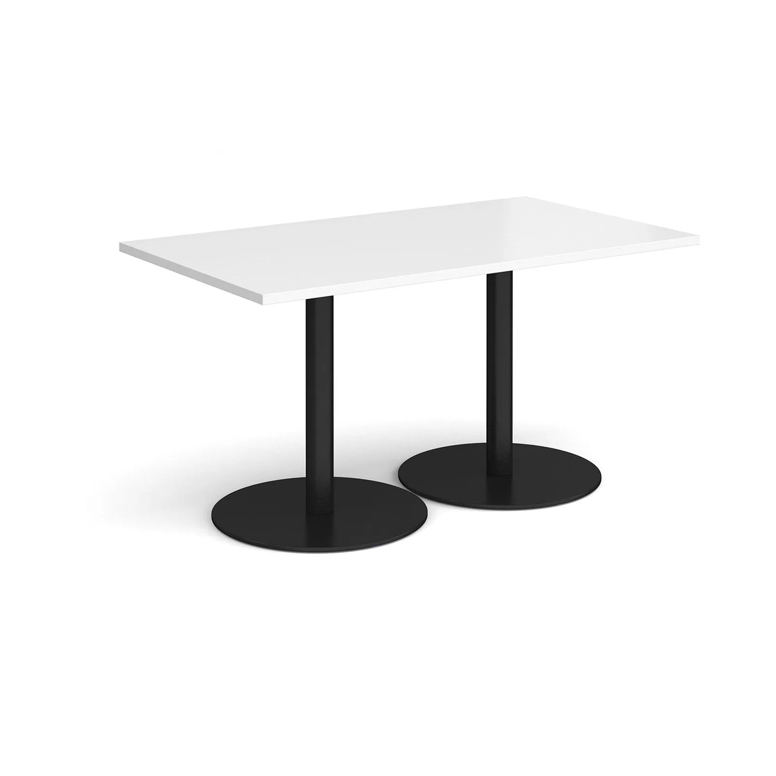 Monza rectangular dining table with flat bases