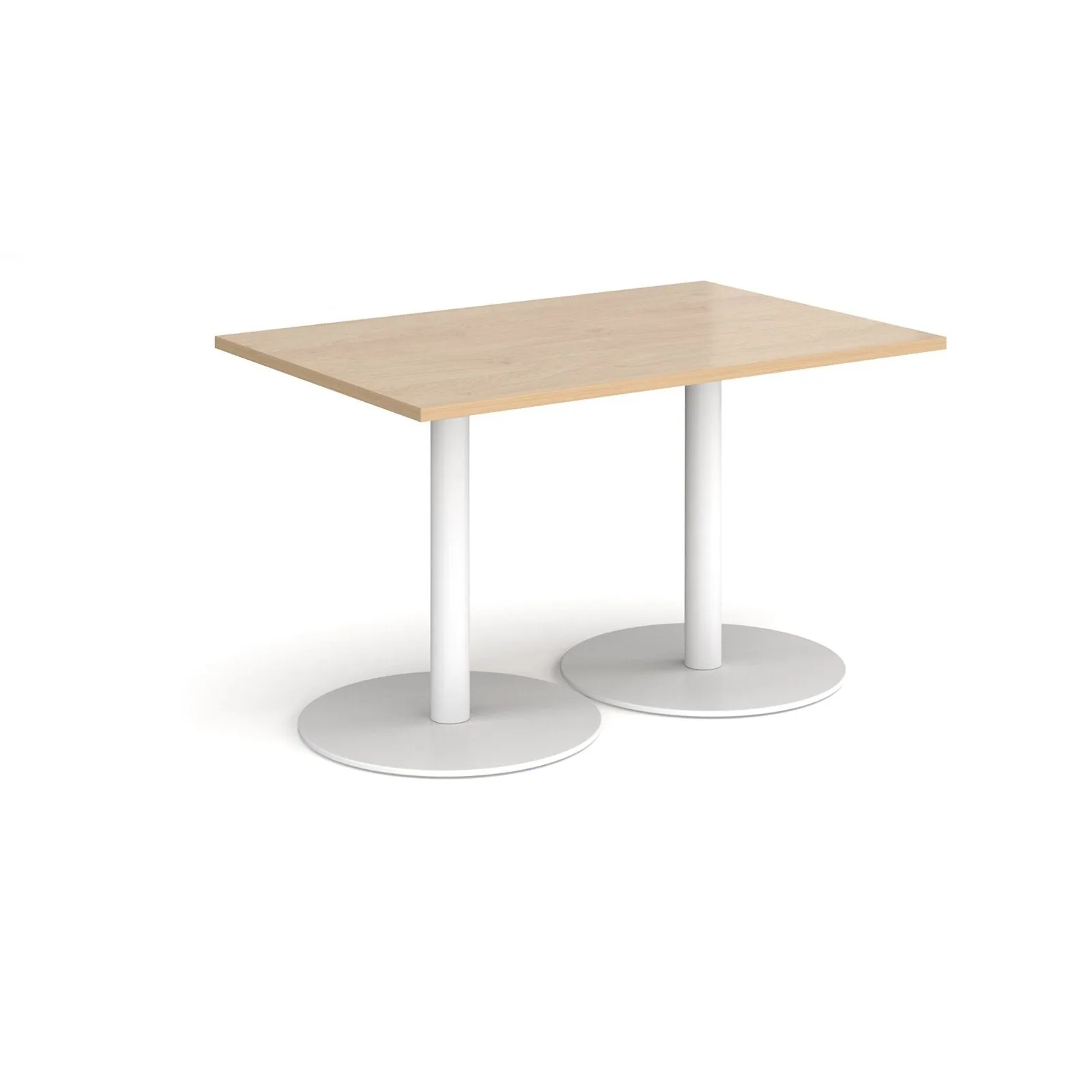 Monza rectangular dining table with flat bases