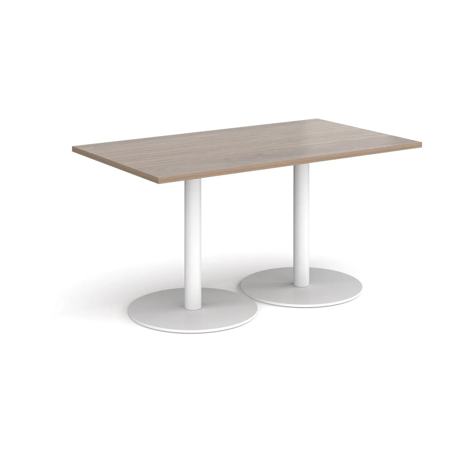 Monza rectangular dining table with flat bases