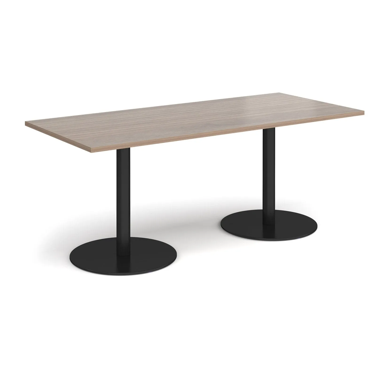 Monza rectangular dining table with flat bases