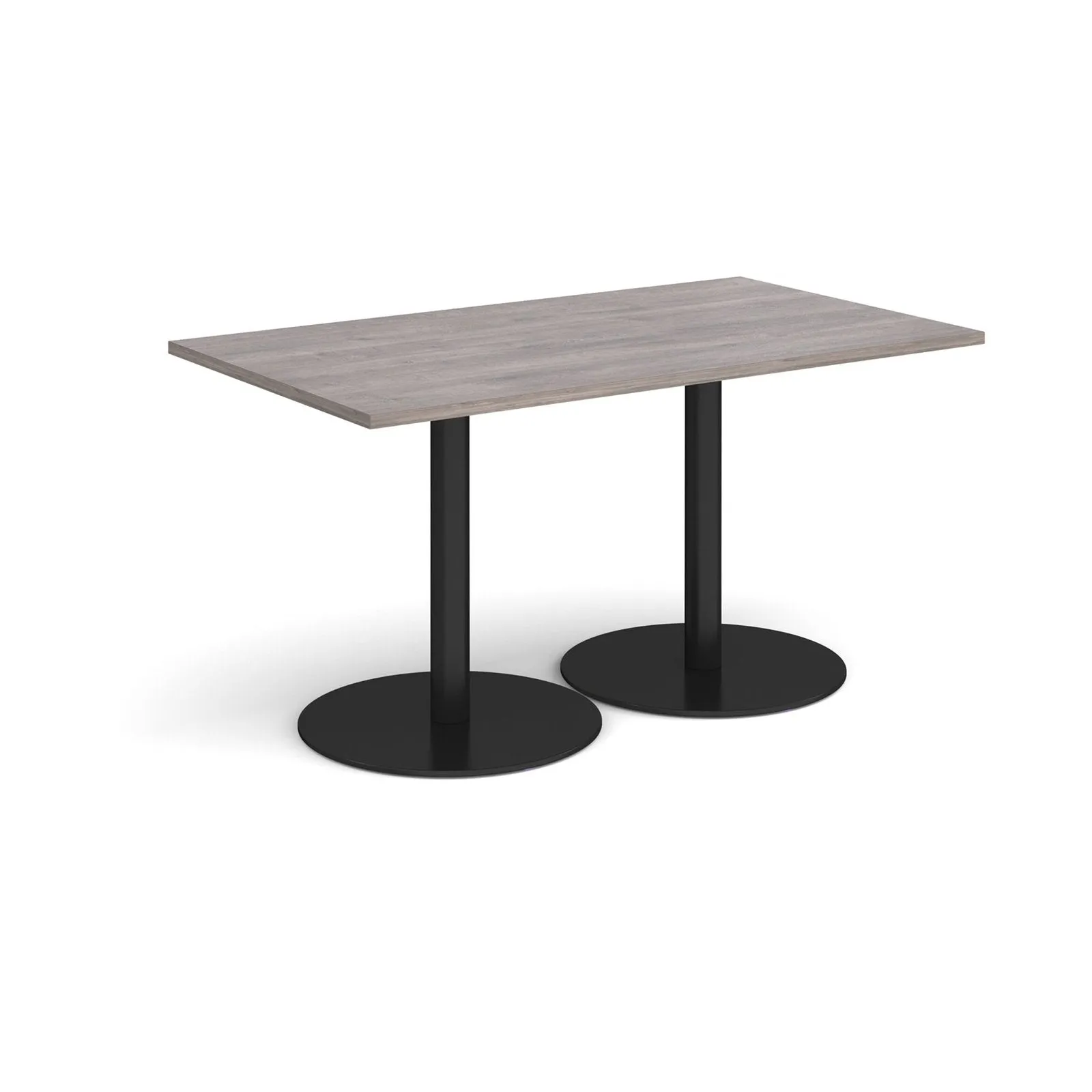 Monza rectangular dining table with flat bases