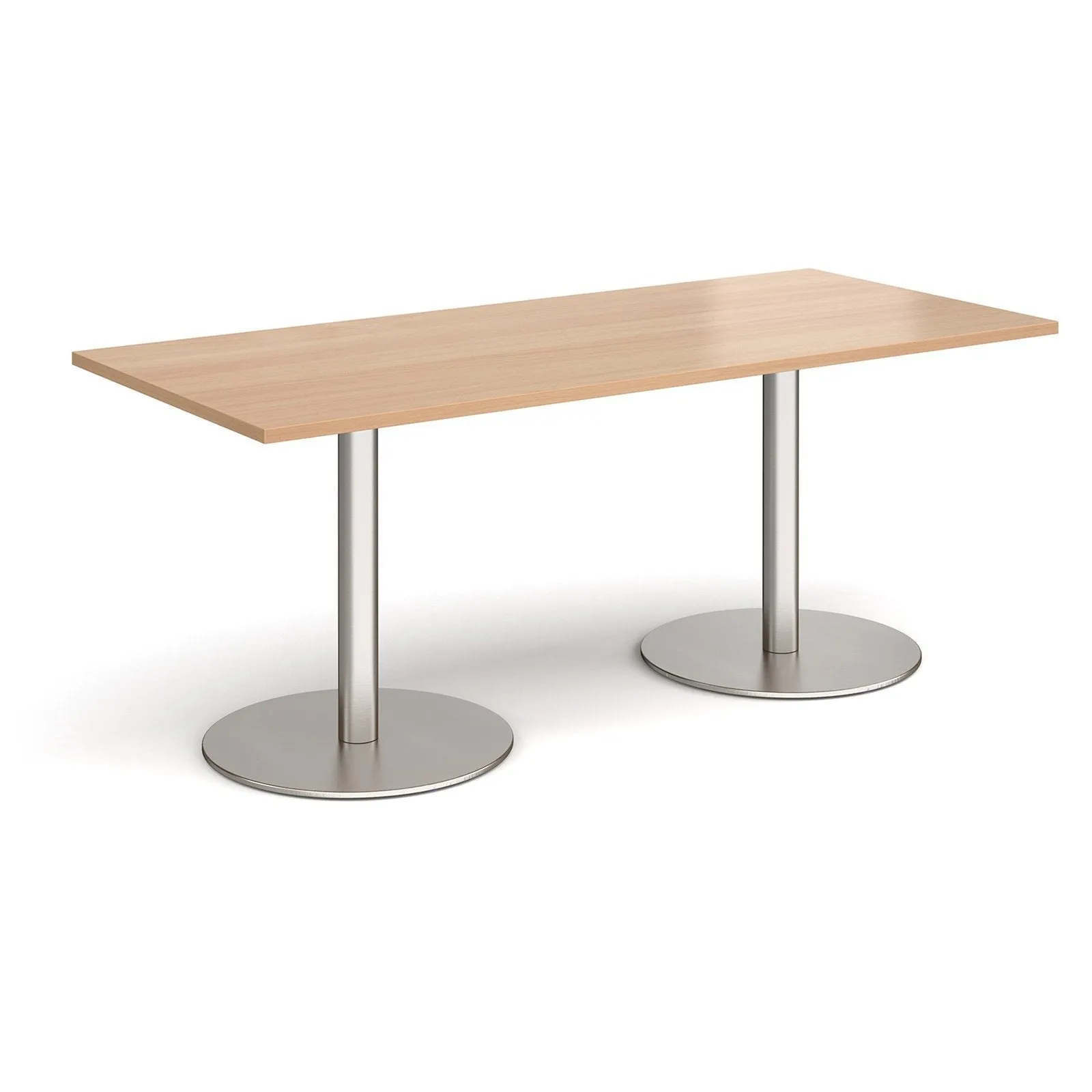 Monza rectangular dining table with flat bases