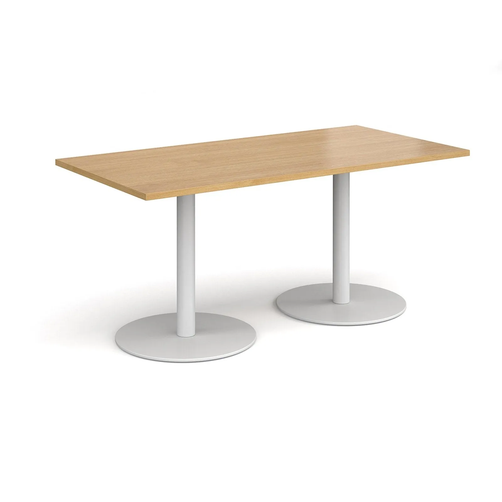 Monza rectangular dining table with flat bases