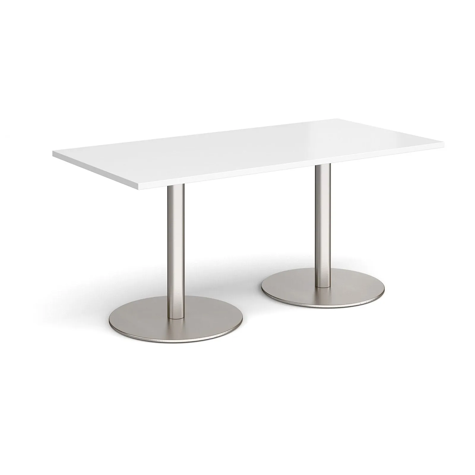 Monza rectangular dining table with flat bases