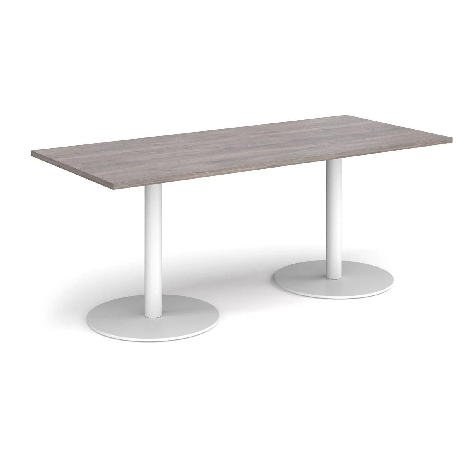 Monza rectangular dining table with flat bases