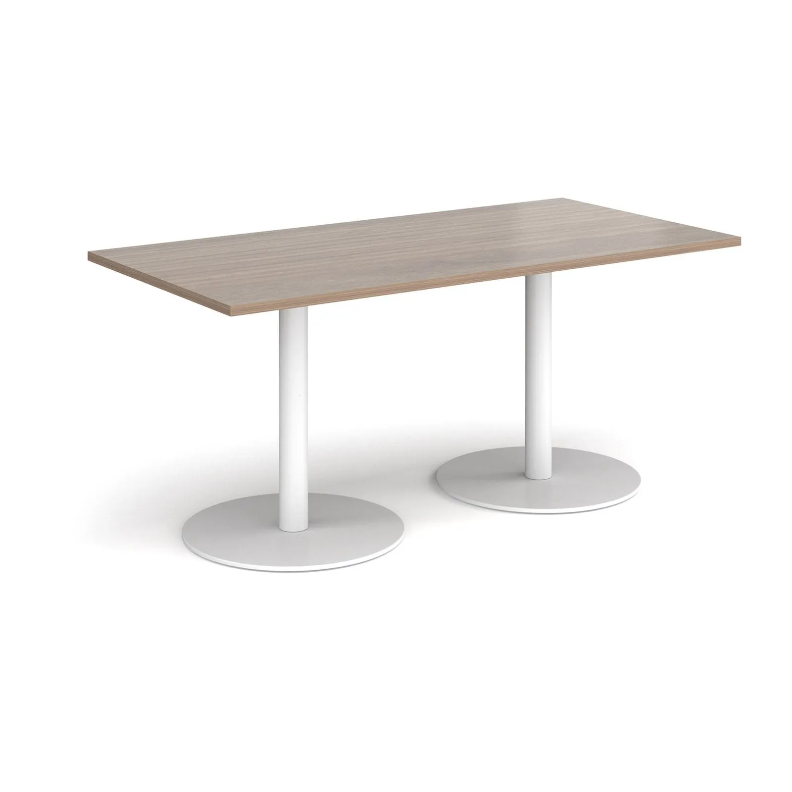 Monza rectangular dining table with flat bases