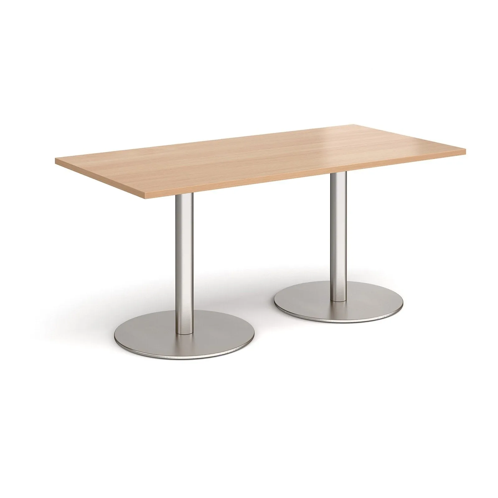 Monza rectangular dining table with flat bases