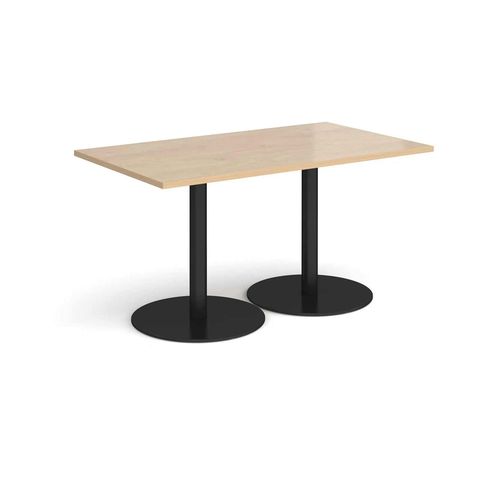 Monza rectangular dining table with flat bases