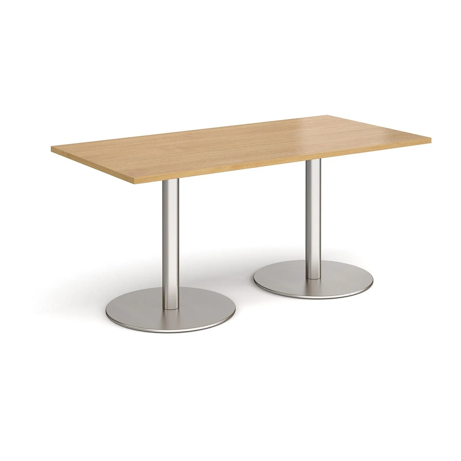 Monza rectangular dining table with flat bases