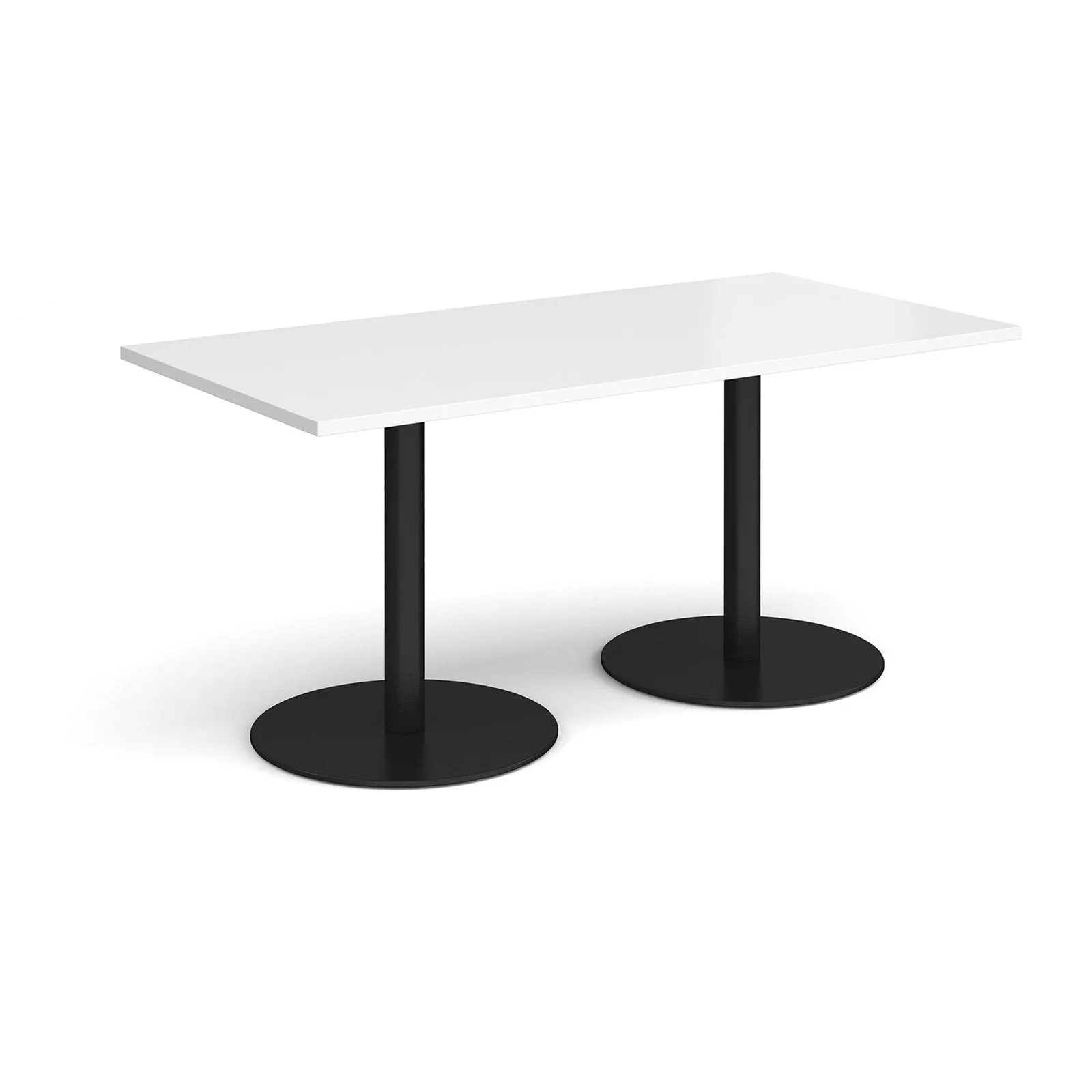 Monza rectangular dining table with flat bases