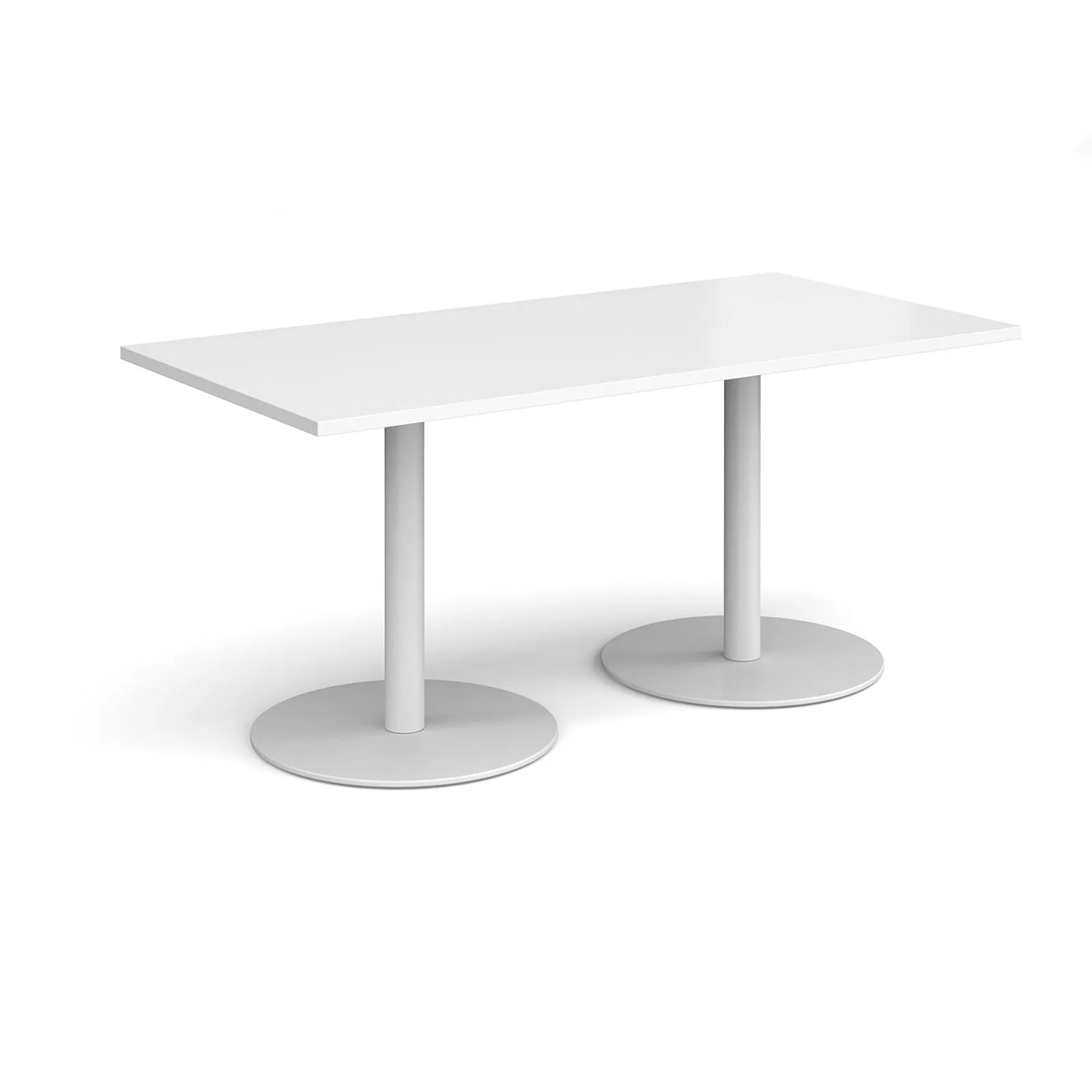 Monza rectangular dining table with flat bases