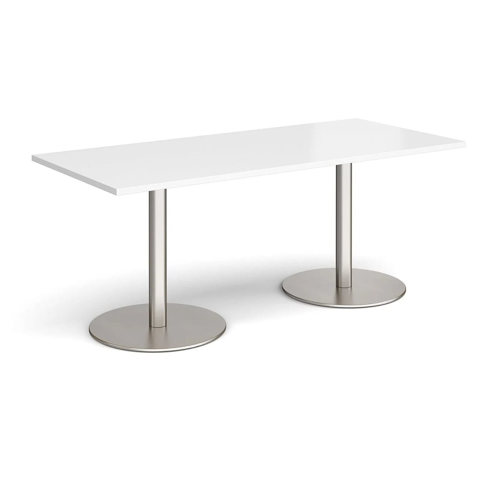 Monza rectangular dining table with flat bases