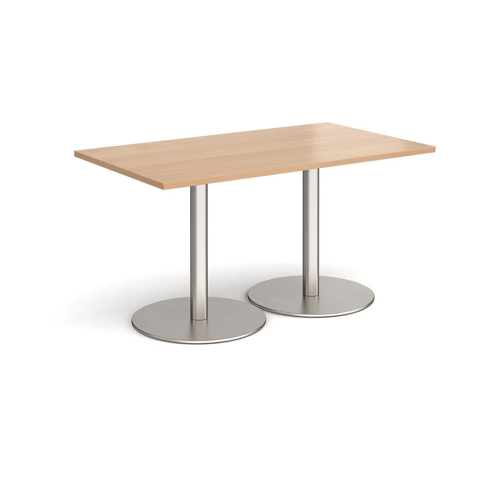 Monza rectangular dining table with flat bases