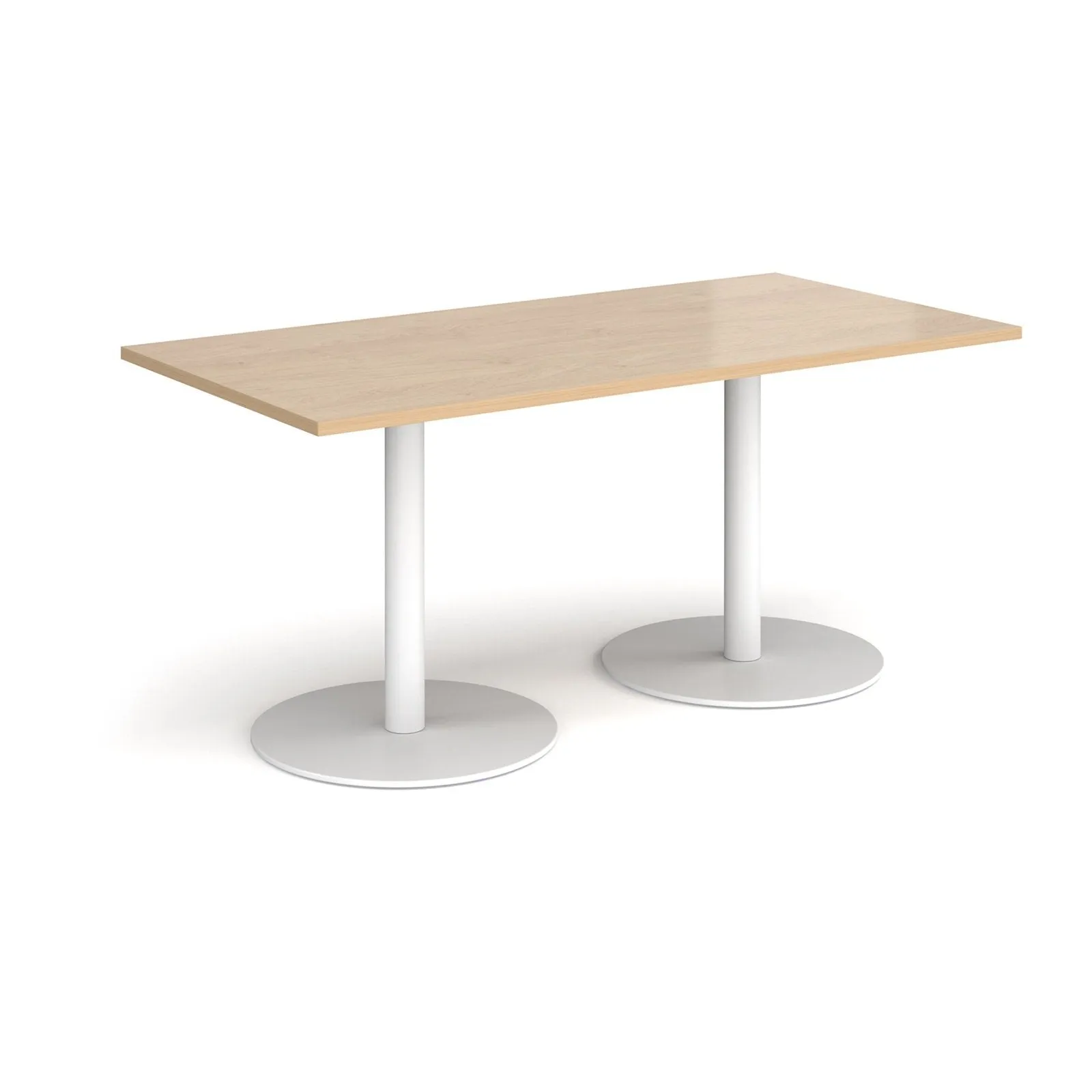 Monza rectangular dining table with flat bases