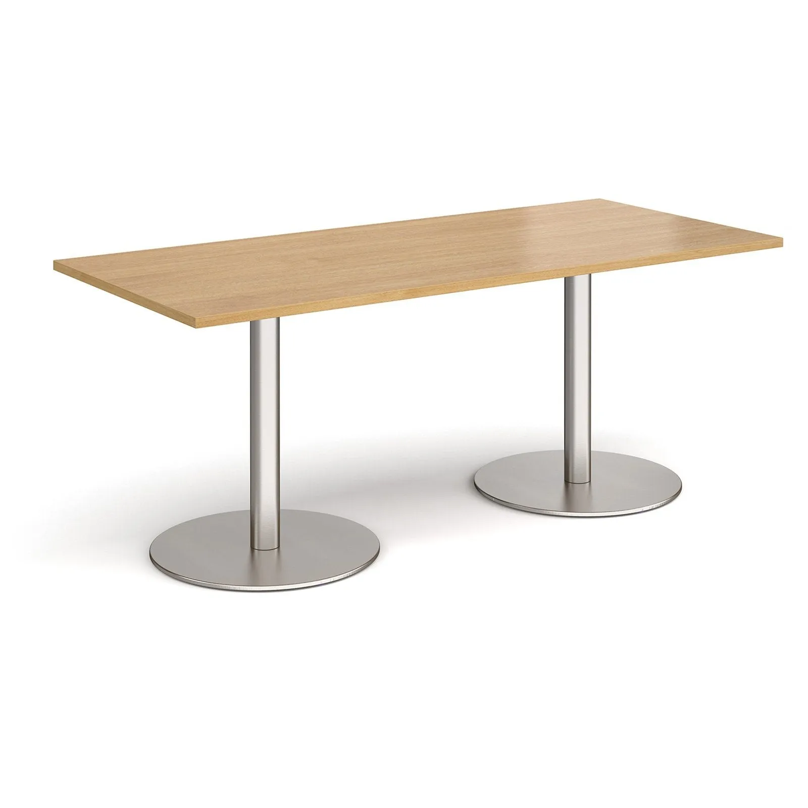 Monza rectangular dining table with flat bases