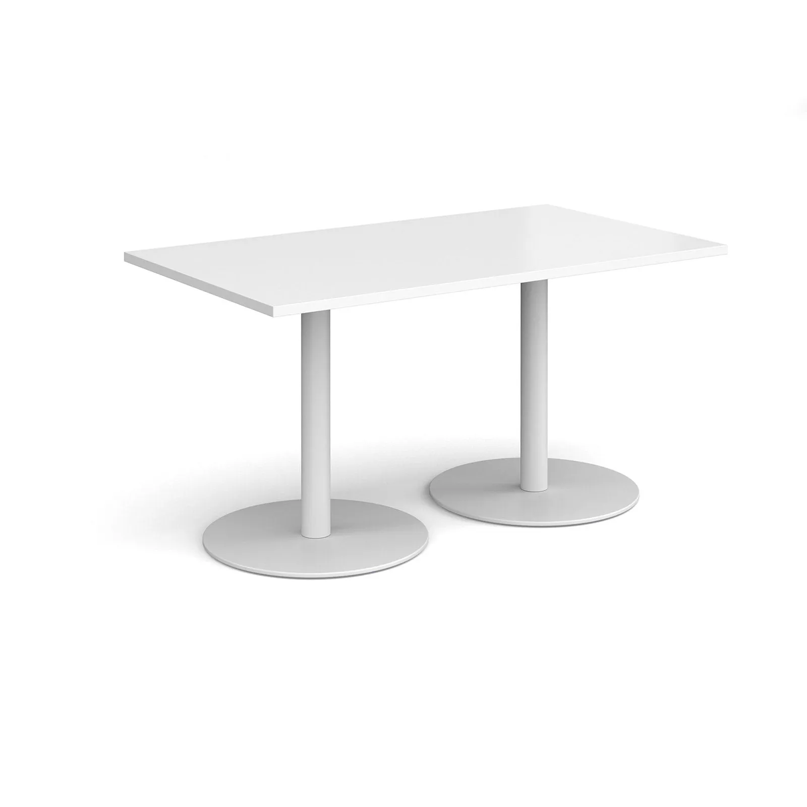 Monza rectangular dining table with flat bases