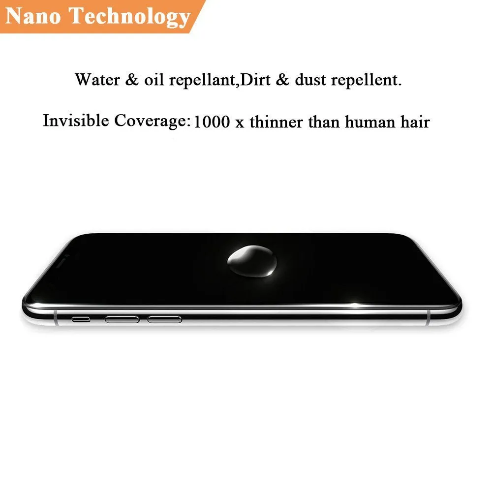 Nano Liquid Glass Screen Protector,Anti-Scratch/ 9H Hardness/ High Def/ Invisible Protectors for Galaxy Note 8/S8/S9 for iphone X/8/7/6plus for Tablet