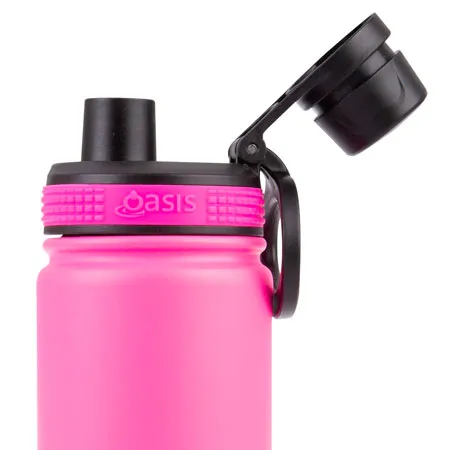 Oasis Insulated S/Steel Sports Bottle (550ml) w/ Screw Cap