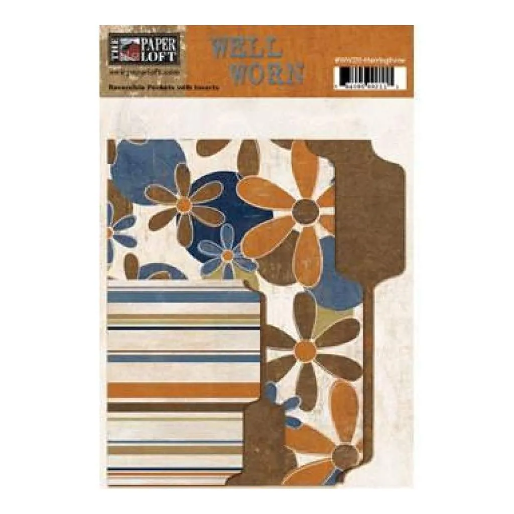 Paper Loft - Well Worn Wild Flower File Folders 4 Pack