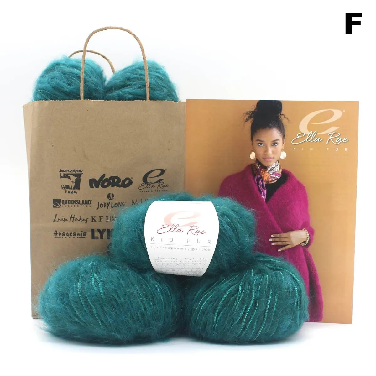 Paulina Wrap Kit | Ella Rae Kid Fur Bulky Yarn