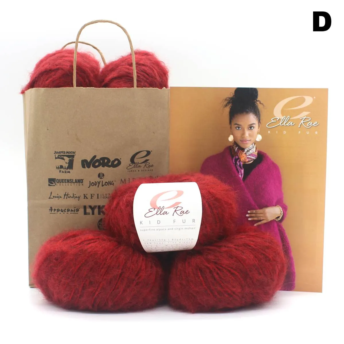 Paulina Wrap Kit | Ella Rae Kid Fur Bulky Yarn