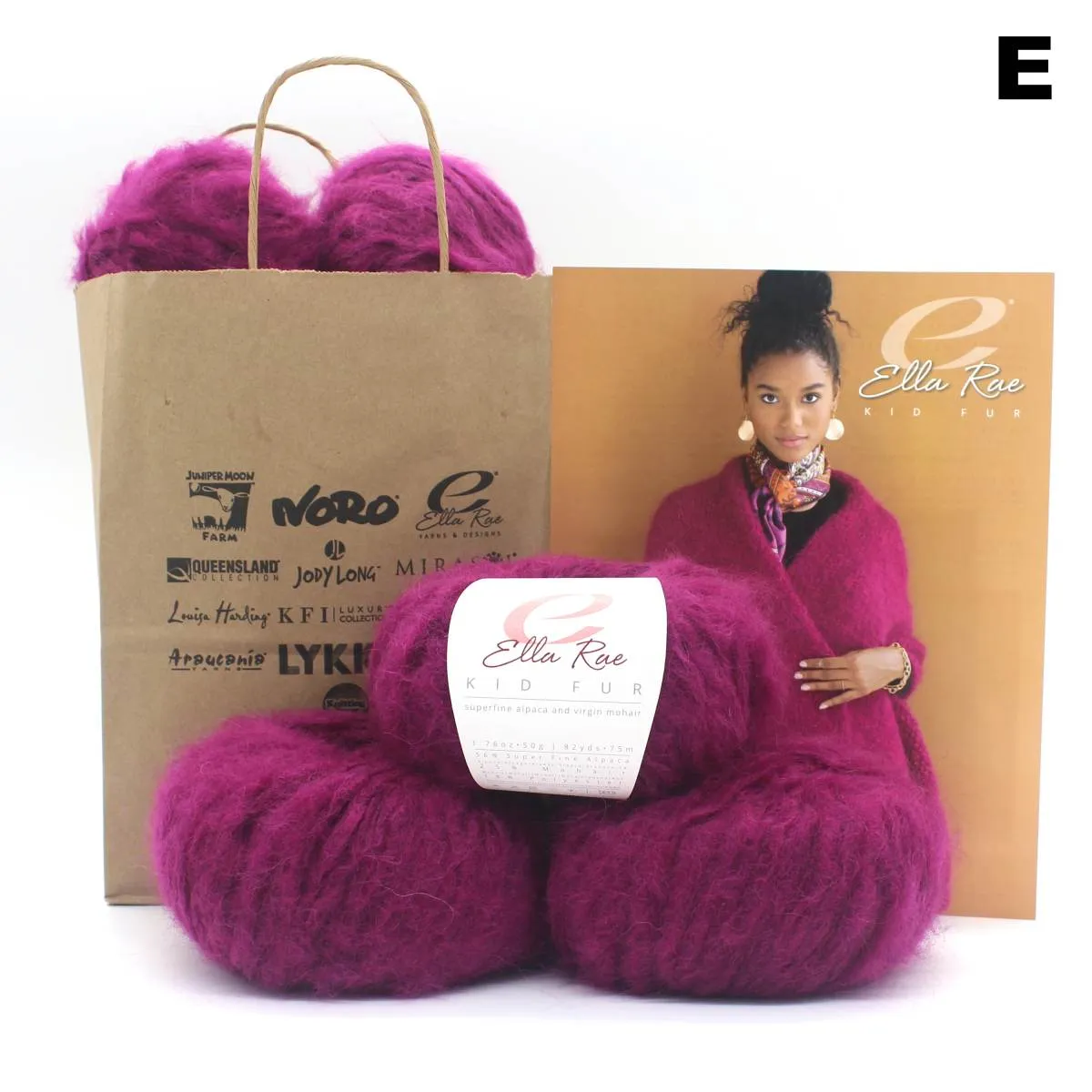 Paulina Wrap Kit | Ella Rae Kid Fur Bulky Yarn