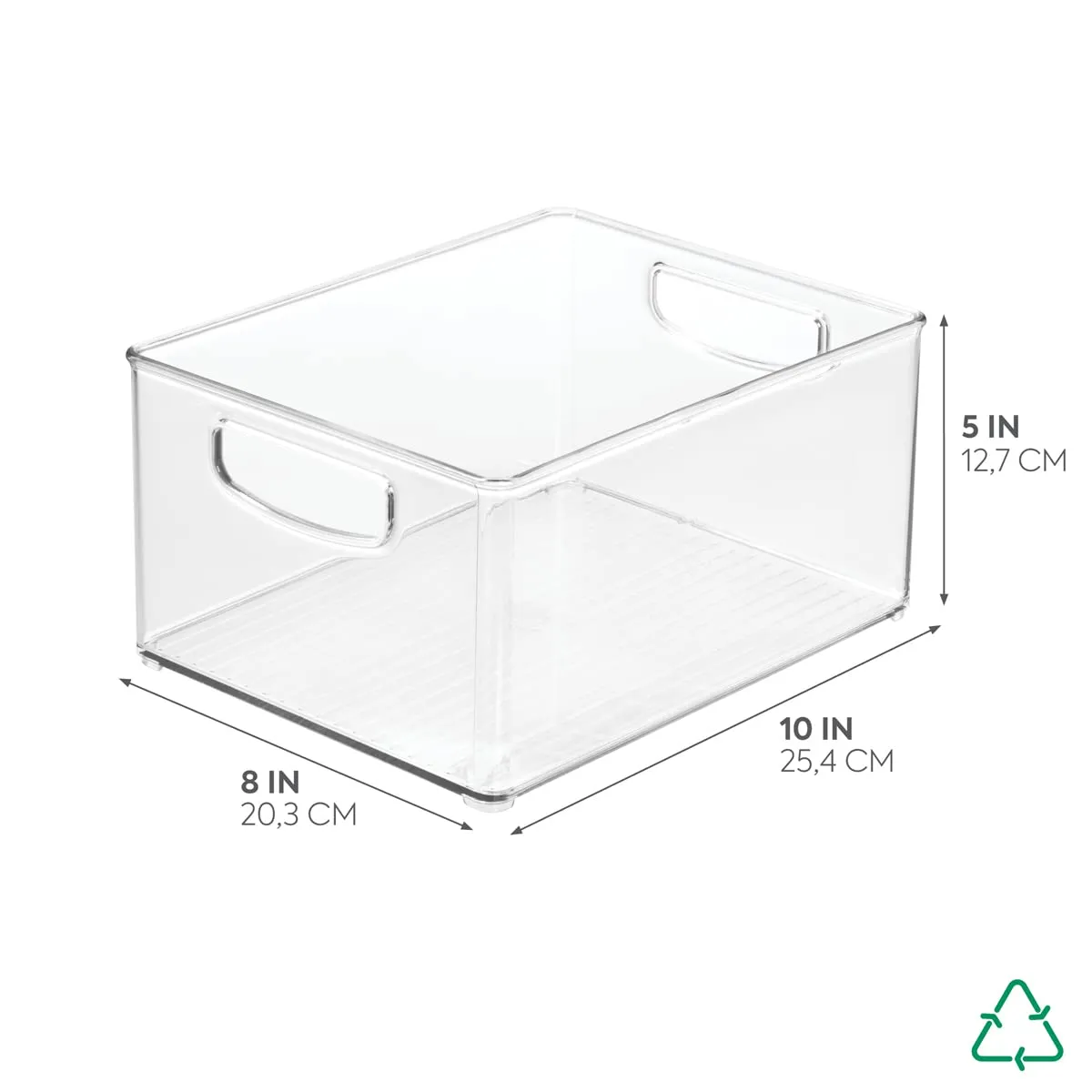 Recycled Storage Bin, 10 x 8 x 5