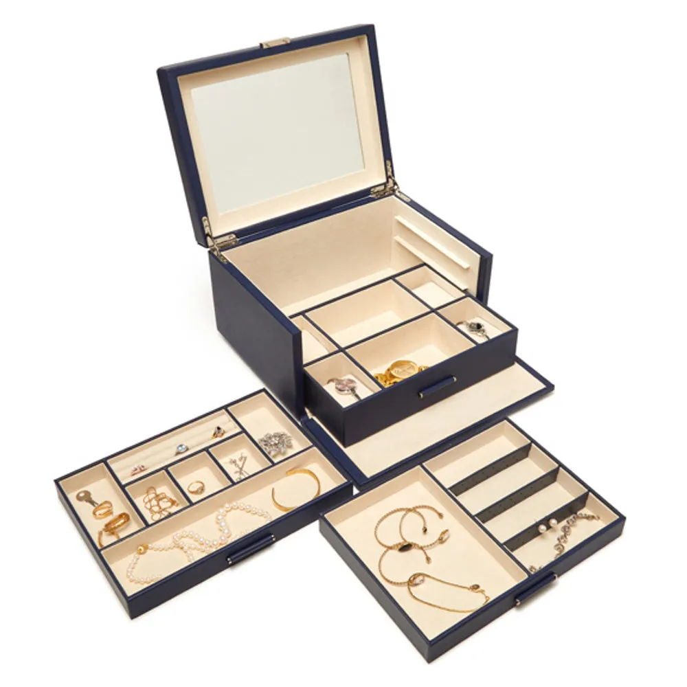 Riley 3 Tray Jewelry Box