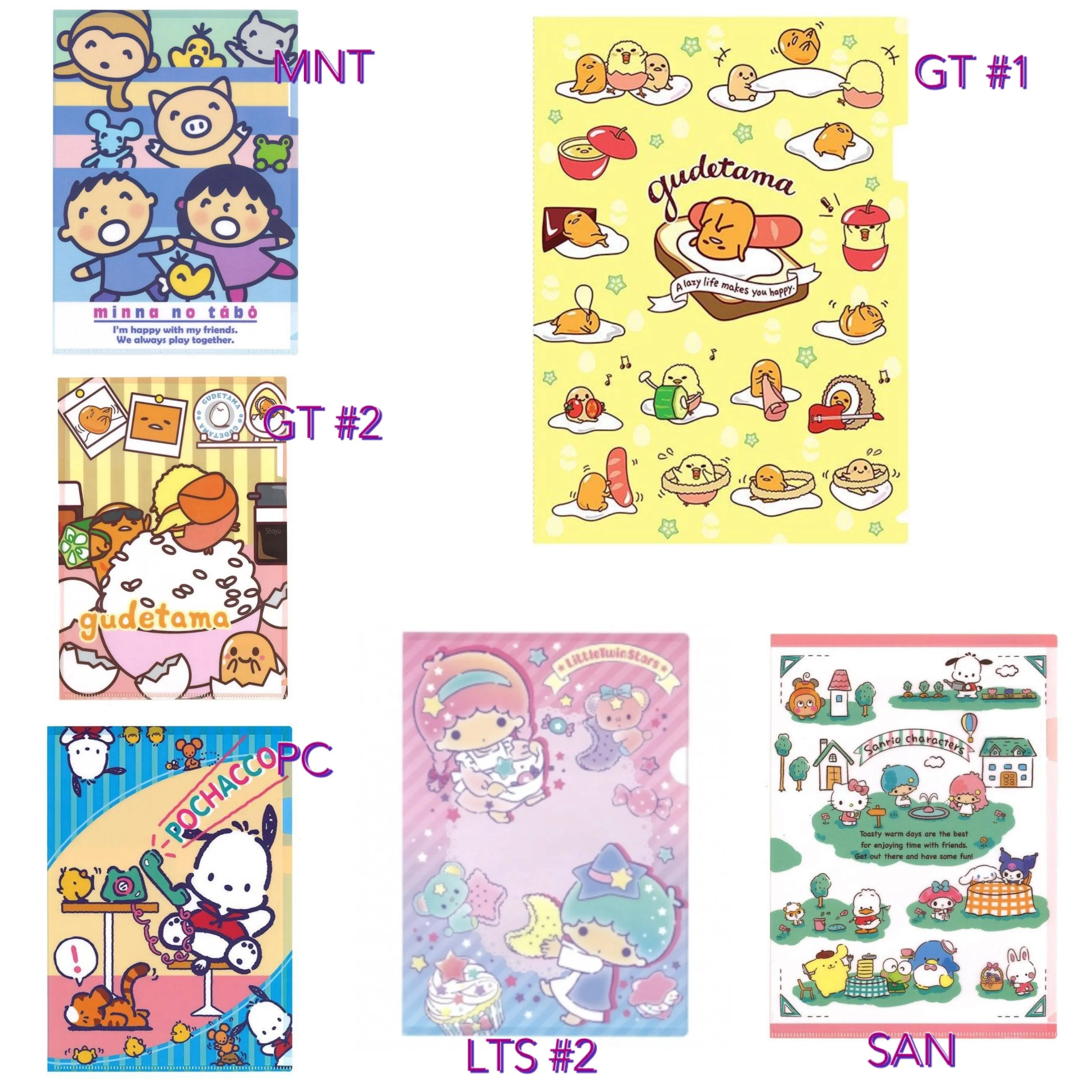 Sanrio Character A4 File Folder