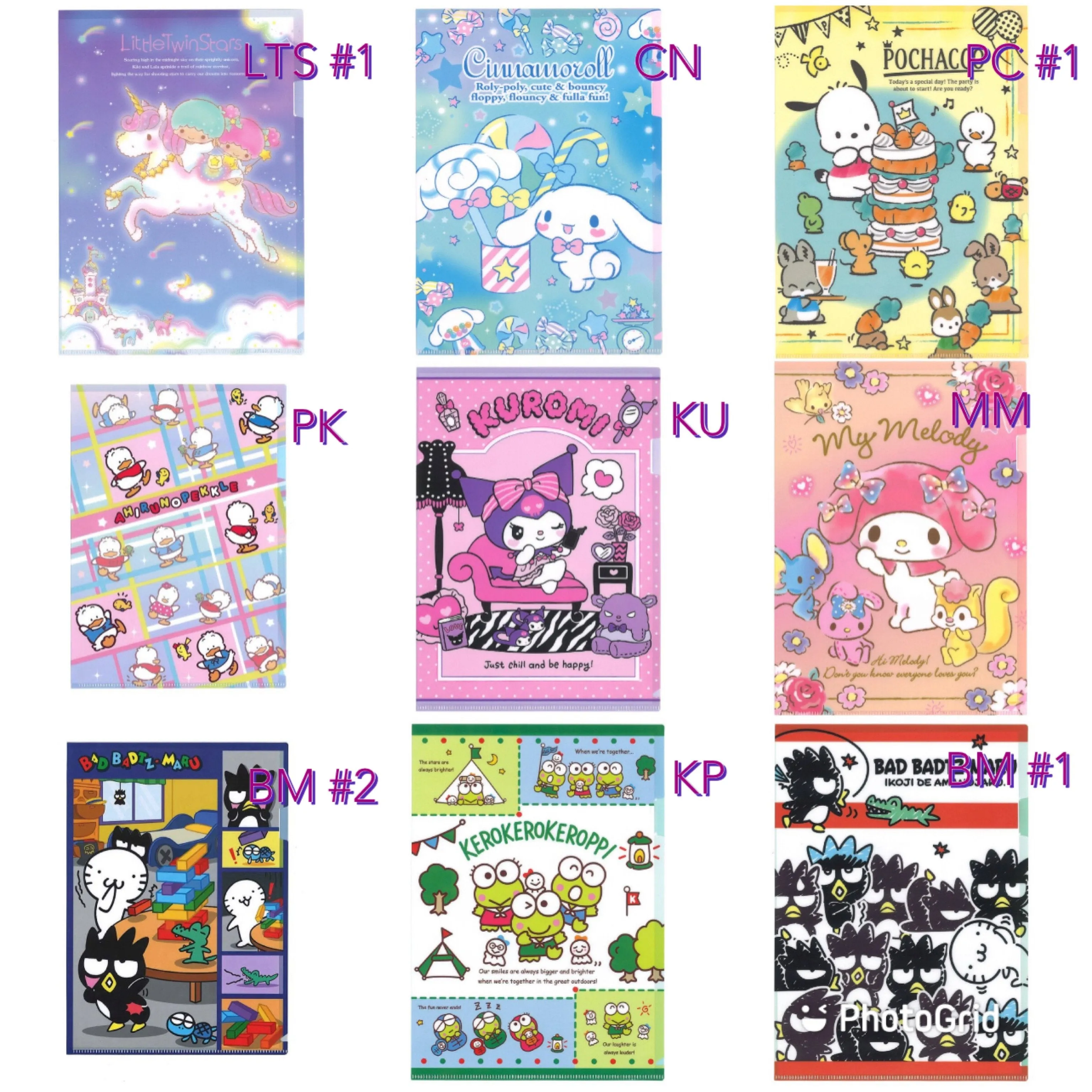 Sanrio Character A4 File Folder