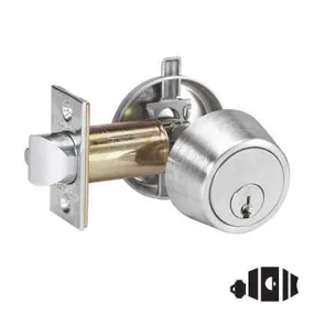 Schlage B250P6 Single Cylinder Deadlatch, Conventional 6-Pin Cylinder, Keyed Random, [2] Keys, 2-3/8" Backset, 2 3/4 T Strike, Grade 2