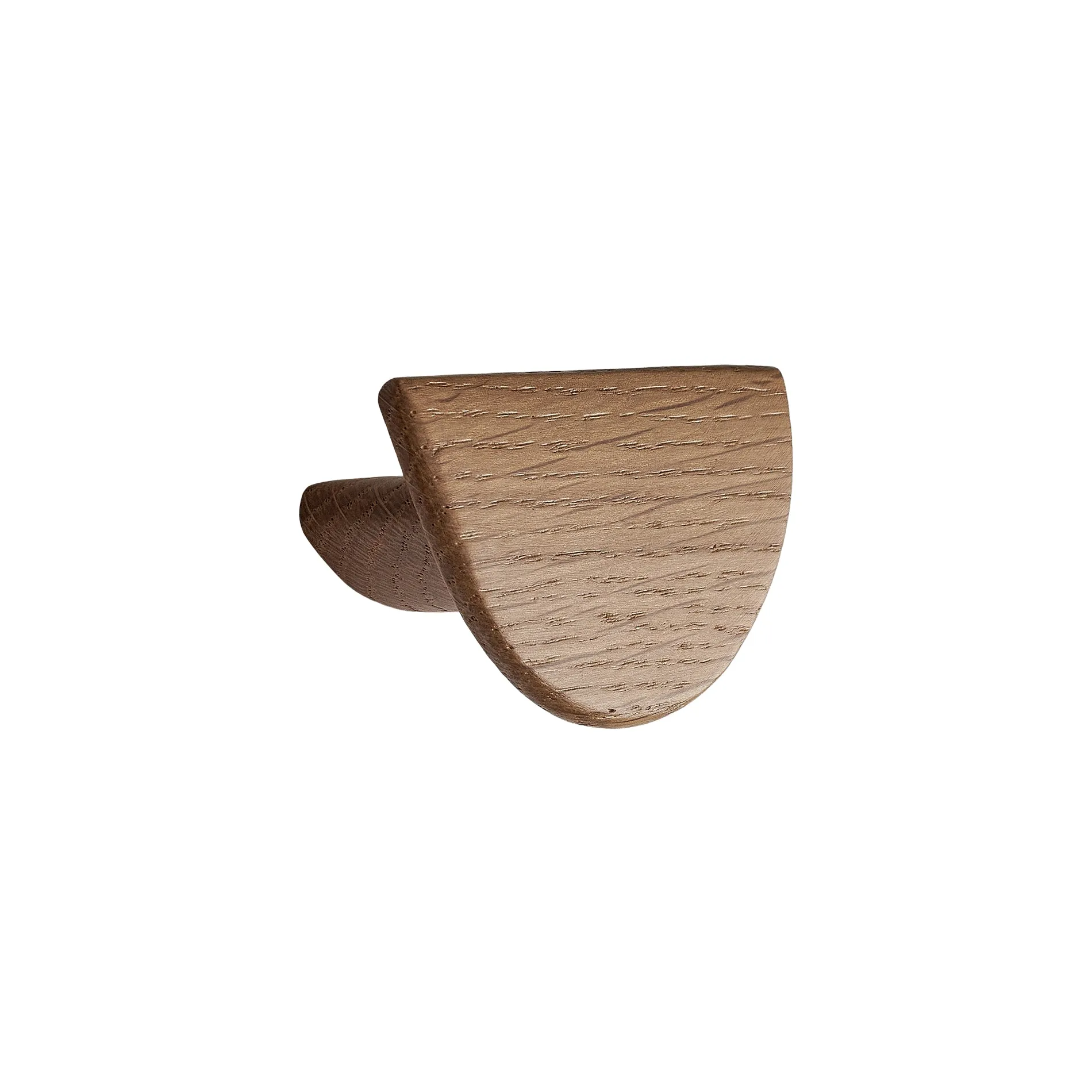 Semi-Circle "Horizon" Lacquered Oak Wood Drawer Pulls