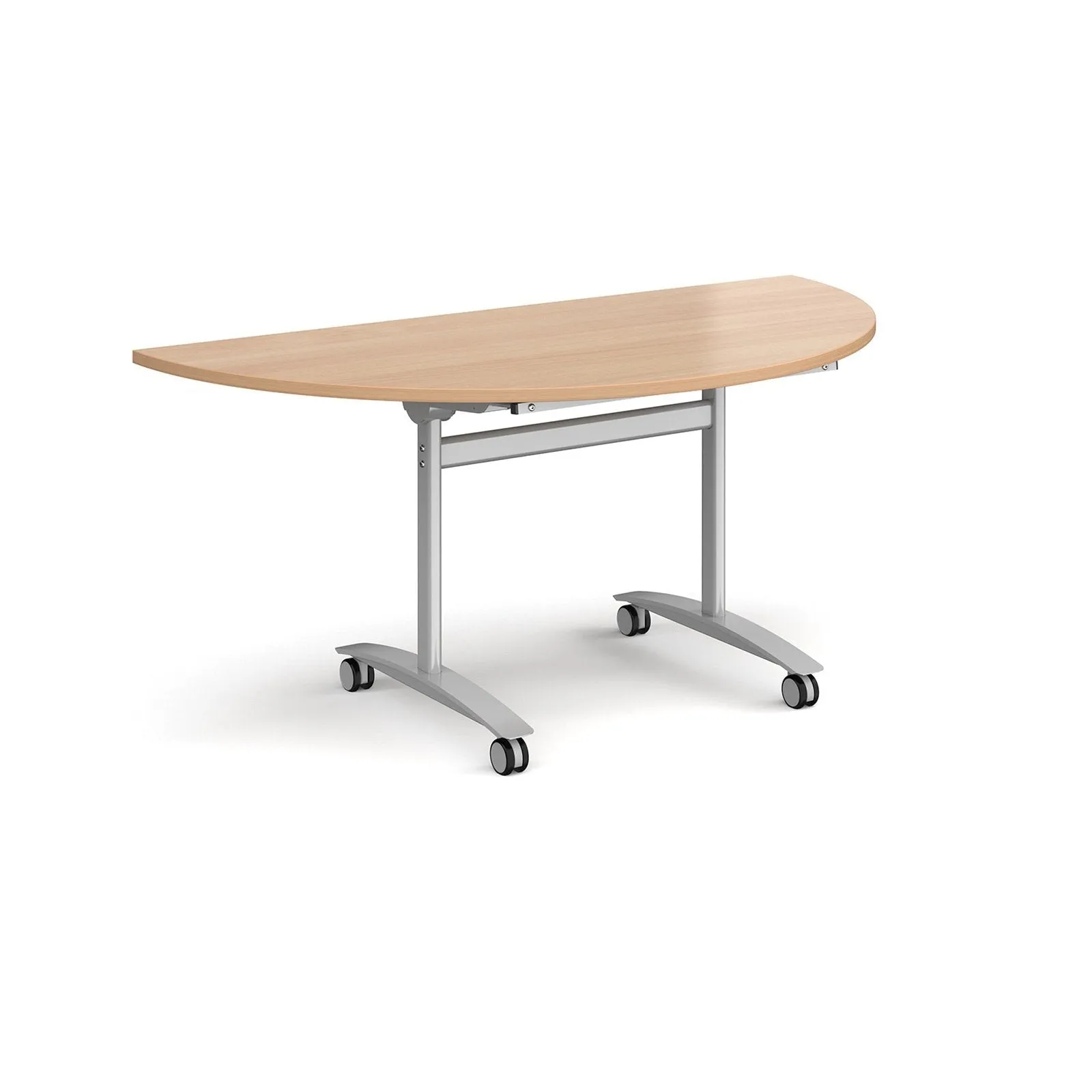 Semi circular deluxe fliptop meeting table