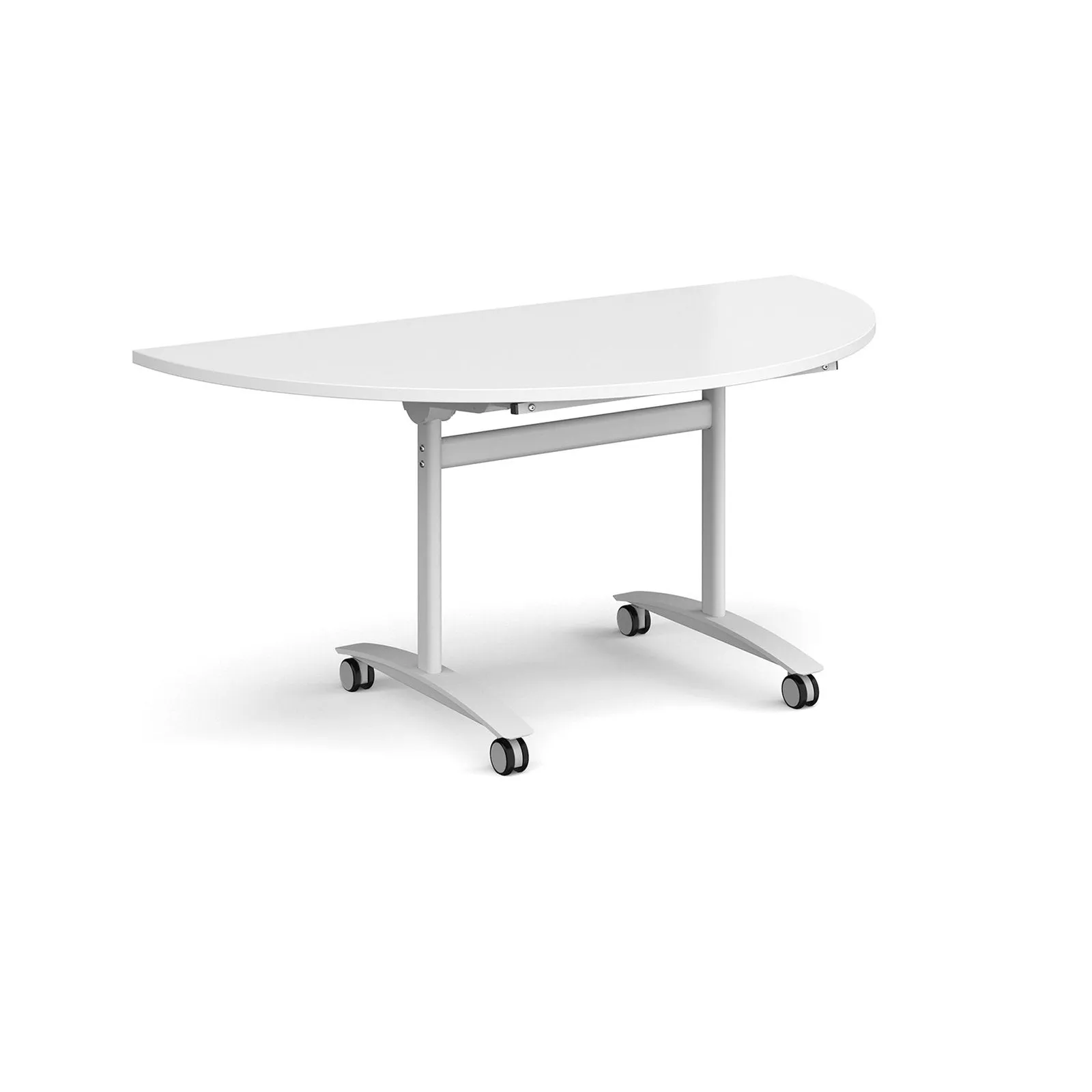 Semi circular deluxe fliptop meeting table