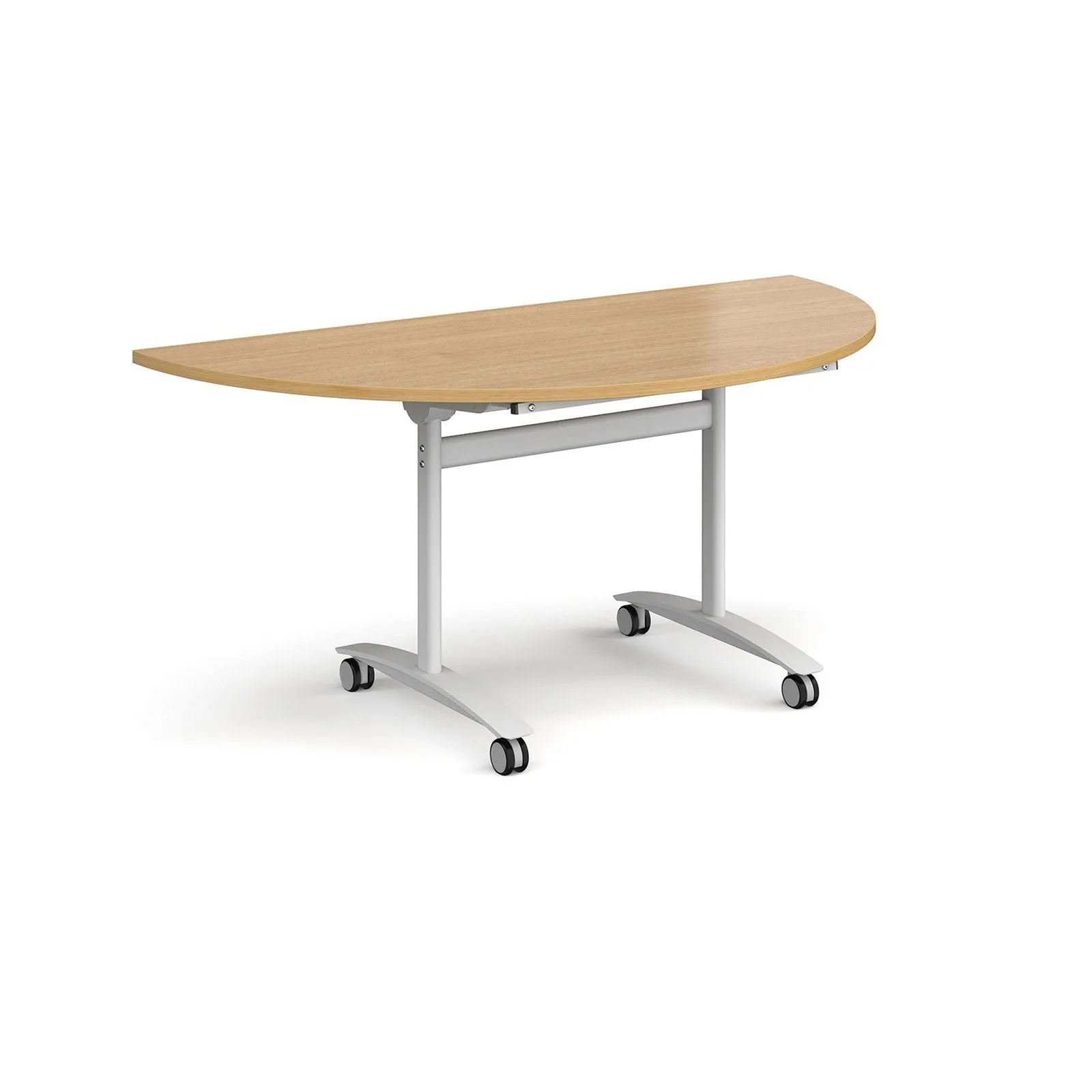 Semi circular deluxe fliptop meeting table