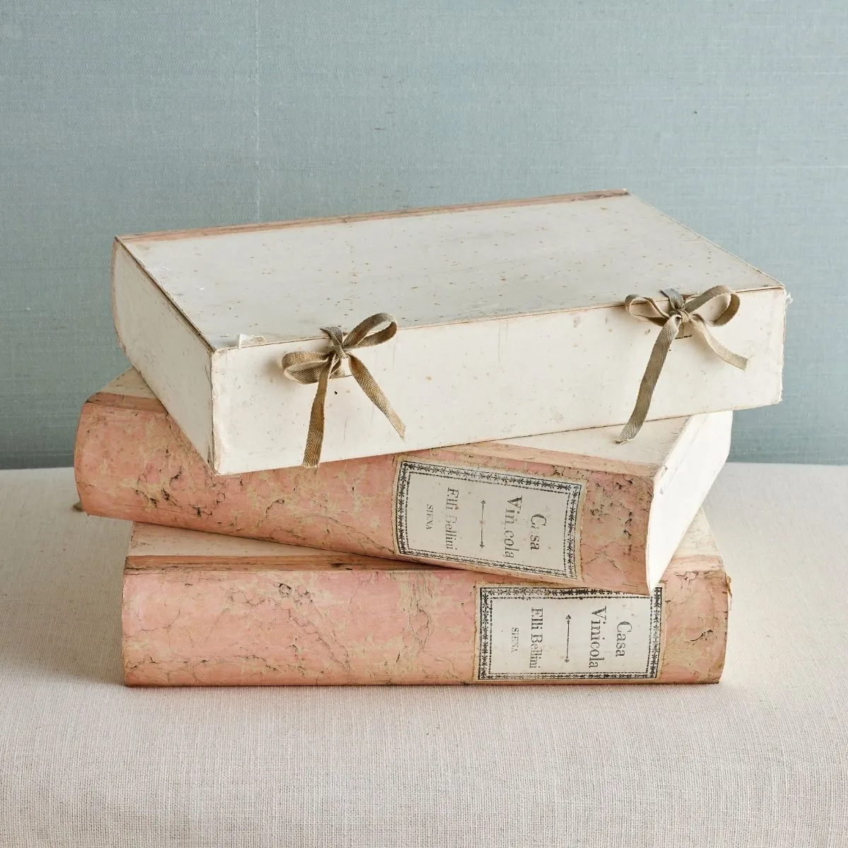 Set 3 Marbled Pink Document Box