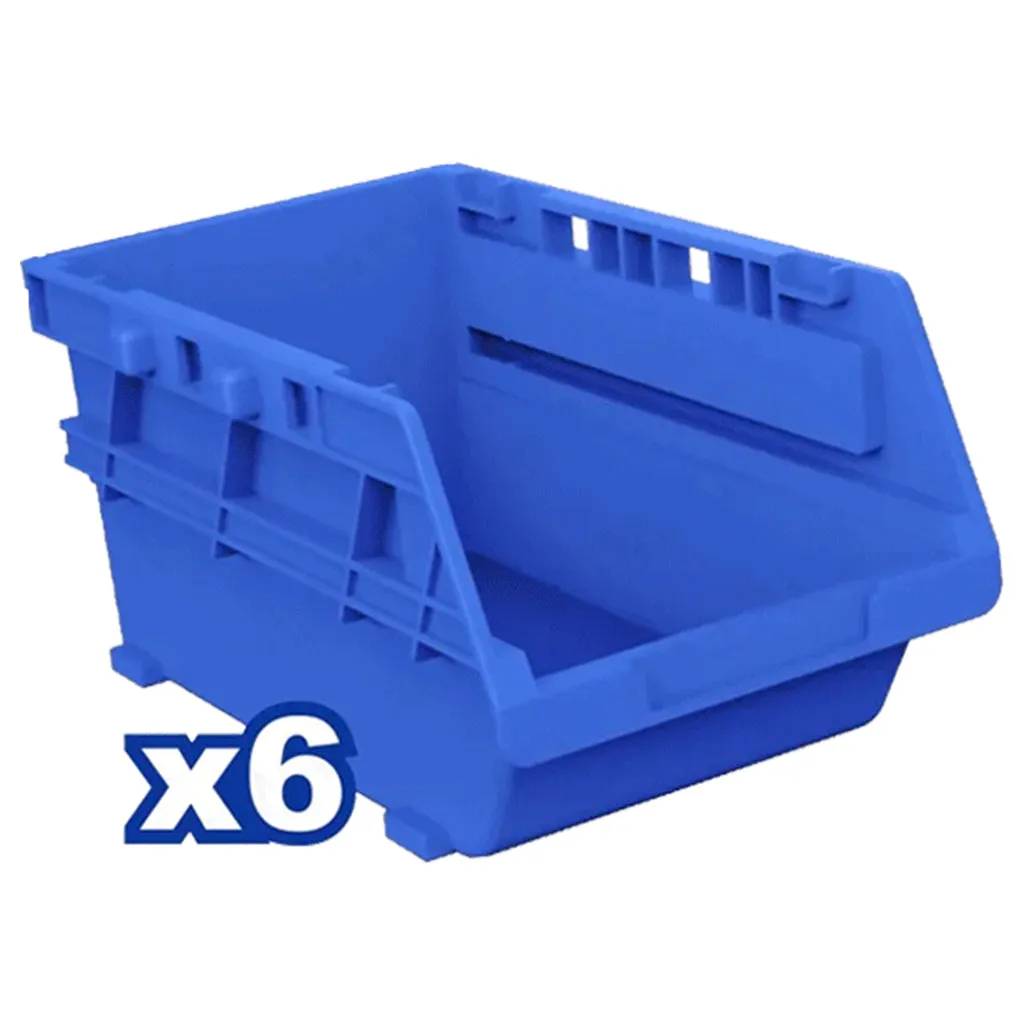 Set of 6pcs Plastic Trays (Open Type) Storage Bins 165x110x80mm WTB8336