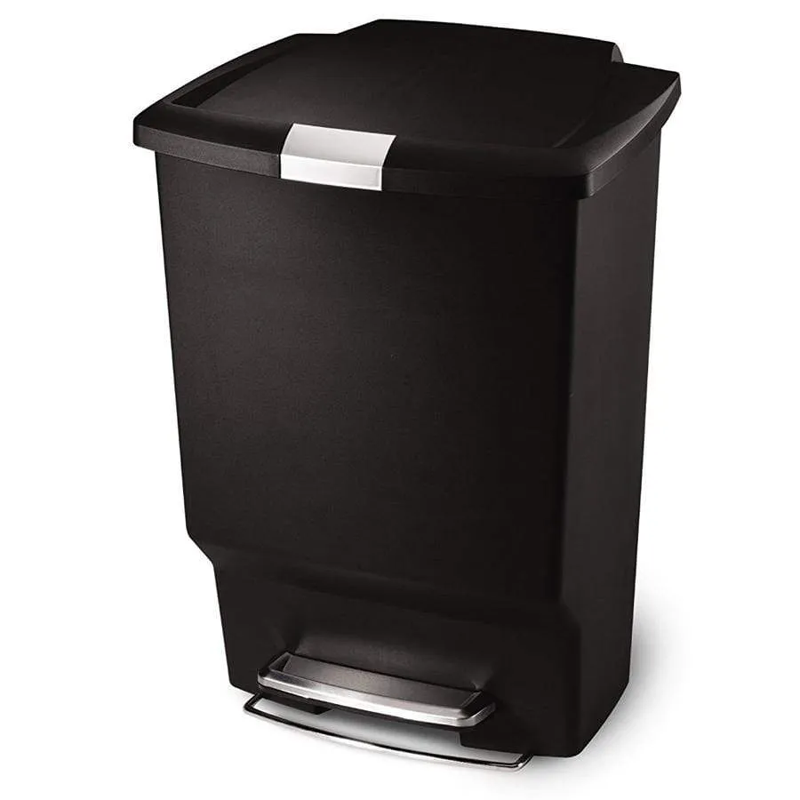 Simple Human Black 45 Litre Pedal Bin