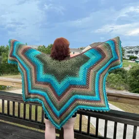 Six Day Staro Crochet Shawl Kit | Noro Yukata Yarn