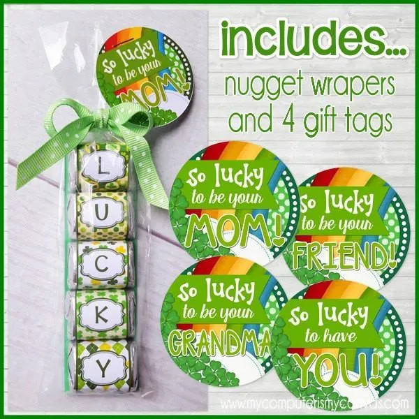 St. Patrick's Day Nugget Wrappers {LUCKY} PRINTABLE