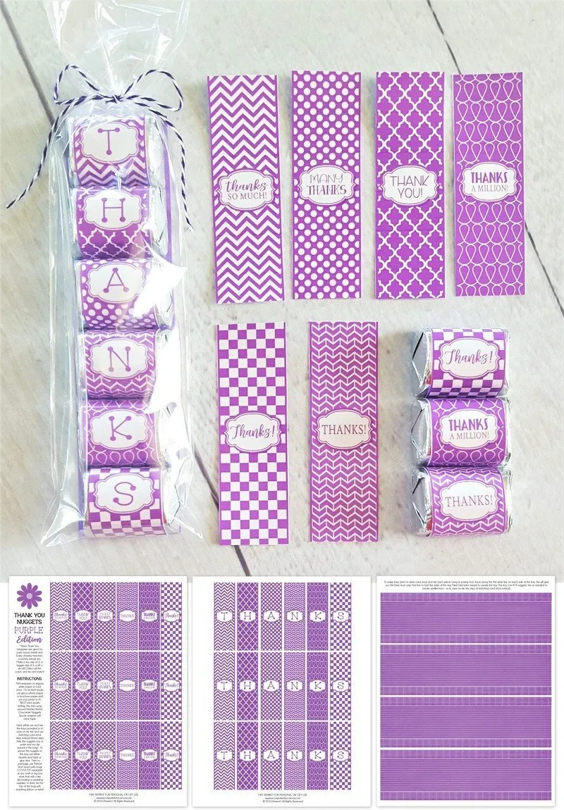 Thank You Nugget {Purple Edition} PRINTABLE