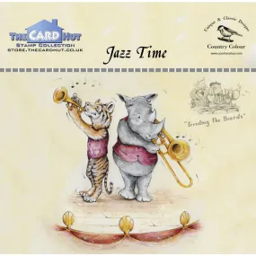 The Card Hut Clear Stamps 4"X6" Treading The Boards - Jazz Time*