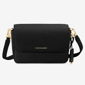 The Mini Flap Bag - Black Caviar