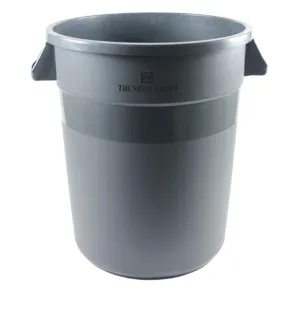 Trash Can Round Gray 32 Gal