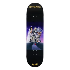 Welcome x Beetlejuice Showtime on Popsicle Deck - 8.5" Black/Purple Dip