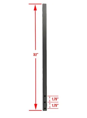 WHEEL HOLDER SUPPORT TUBE (EACH): LONG WHEELBASE, X-SPEC